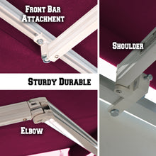 Load image into Gallery viewer, 12x8' Sunshade Manual Yard Retractable Patio Deck Door Window Awning Canopy