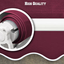 Load image into Gallery viewer, 12x8' Sunshade Manual Yard Retractable Patio Deck Door Window Awning Canopy