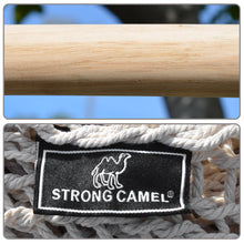 Load image into Gallery viewer, Hanging Swing Cotton Rope Hammock Chair Patio Porch Garden Outdoor
