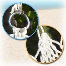 Load image into Gallery viewer, Hanging Swing Cotton Rope Hammock Chair Patio Porch Garden Outdoor