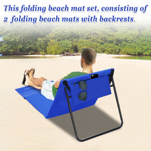 Load image into Gallery viewer, 600D oxford fabric Portable Reclining Lounger Beach Chairs
