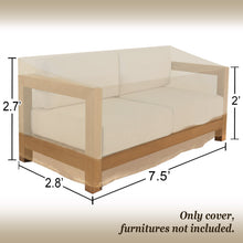 Load image into Gallery viewer, Large 7.5x2.8x2.7H Patio Sofa Bench Cover Furniture Weather Protector