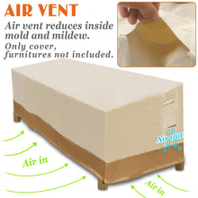 Load image into Gallery viewer, Large 7.5x2.8x2.7H Patio Sofa Bench Cover Furniture Weather Protector