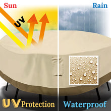 Load image into Gallery viewer, Large Patio Garden Round Table Chair Cover Outdoor Furniture Winter