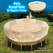 Load image into Gallery viewer, Large Patio Garden Round Table Chair Cover Outdoor Furniture Winter