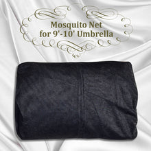 Load image into Gallery viewer, Mosquito Net for 9 to 10' Patio Umbrella Protect Screen Black Bug Insect Netting