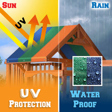 Load image into Gallery viewer, 50"x90" Multi-Color Tarp Replacement Canopy Wood Playset Roof Shade