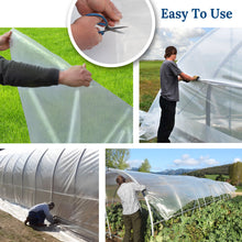 Load image into Gallery viewer, 12x25ft , 25 x 10 ft Greenhouse Clear Plastic Film 6mil Thicker Polyethylene Covering