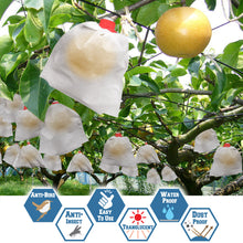 Load image into Gallery viewer, 100pcs Anti Insect Garden Plant Fruit Protect Drawstring non-wove Bag