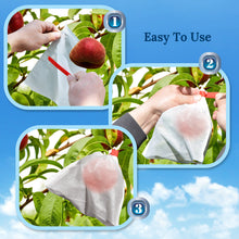 Load image into Gallery viewer, 100pcs Anti Insect Garden Plant Fruit Protect Drawstring non-wove Bag