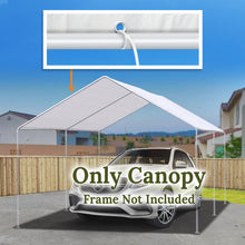 Load image into Gallery viewer, 10'x20' Carport  Replacement Canopy for Tent Garage Tarp Top Shelter Cover w Cable Ties