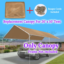 Load image into Gallery viewer, 10x20 Ft  Waterproof Carport Canopy Tent Replacement Top Garage COVER
