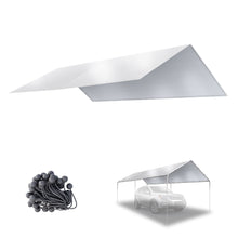 Load image into Gallery viewer, 10'x20' Replacement Canopy Roof Cover Outdoor Carport Covers for Garage Shelter w/Ball Bungees Cover ONLY