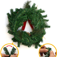 Load image into Gallery viewer, 24" Hanging Christmas Wreath 20 LED Natural Pine Cones Battery Powered