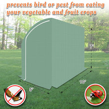 Load image into Gallery viewer, Replacement Canopy Cover for 10x5x7'H Walk-In Half Greenhouse Zipper Doors