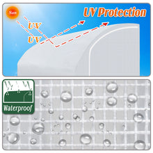 Load image into Gallery viewer, Replacement Canopy Cover for 10x5x7'H Walk-In Half Greenhouse Zipper Doors