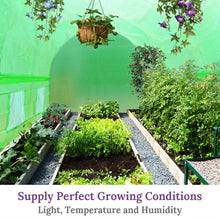 Load image into Gallery viewer, 12x7/20x10x7.2'H Mesh Windows w Clamps Gardening House Replacement COVER ONLY