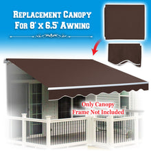 Load image into Gallery viewer, 8x6.5ft Outdoor Manual Yard Retractable Patio SunShade Door Awning Cover Only