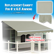 Load image into Gallery viewer, 8x6.5ft Outdoor Manual Yard Retractable Patio SunShade Door Awning Cover Only