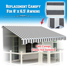 Load image into Gallery viewer, 8x6.5ft Outdoor Manual Yard Retractable Patio SunShade Door Awning Cover Only