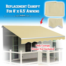 Load image into Gallery viewer, 8x6.5ft Outdoor Manual Yard Retractable Patio SunShade Door Awning Cover Only