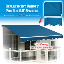 Load image into Gallery viewer, 8x6.5ft Outdoor Manual Yard Retractable Patio SunShade Door Awning Cover Only
