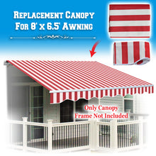 Load image into Gallery viewer, 8x6.5ft Outdoor Manual Yard Retractable Patio SunShade Door Awning Cover Only