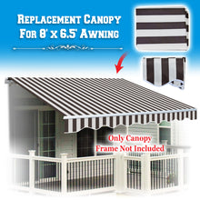 Load image into Gallery viewer, 8x6.5ft Outdoor Manual Yard Retractable Patio SunShade Door Awning Cover Only