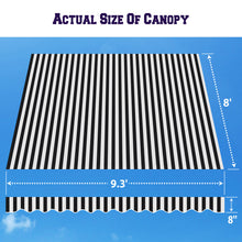 Load image into Gallery viewer, 10X8ft Manual Retractable Patio Sun Shade Door Awning Replacement Cover for Outdoor