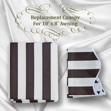 Load image into Gallery viewer, 10X8ft Manual Retractable Patio Sun Shade Door Awning Replacement Cover for Outdoor