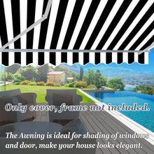 Load image into Gallery viewer, 12 x 10 ft Canopy COVER Replacement Outdoor Manual Retractable Sunshade Awning
