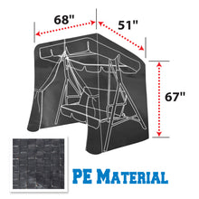 Load image into Gallery viewer, 3-Seat Swing Outdoor Furniture set Patio Protector Cover