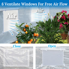 Load image into Gallery viewer, Greenhouse Replacement Cover Larger Walk in Outdoor Plant Gardening Greenhouse (12' X 7' X 7')