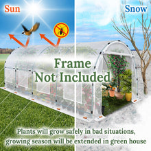 Load image into Gallery viewer, Greenhouse Replacement Cover Larger Walk in Outdoor Plant Gardening Greenhouse  (20&#39; X 10&#39; X 7&#39;)
