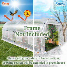 Load image into Gallery viewer, Greenhouse Replacement Cover Larger Walk in Outdoor Plant Gardening Greenhouse  (20' X 10' X 7')