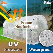 Load image into Gallery viewer, Greenhouse Replacement Cover Larger Walk in Outdoor Plant Gardening Greenhouse   16' X 7' X 7.2'