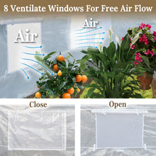 Load image into Gallery viewer, Greenhouse Replacement Cover Larger Walk in Outdoor Plant Gardening Greenhouse   16' X 7' X 7.2'
