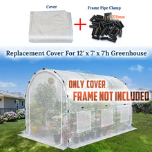 Load image into Gallery viewer, Greenhouse Replacement Cover Larger Walk in Outdoor Plant Gardening Greenhouse (12' X 7' X 7')