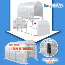 Load image into Gallery viewer, Greenhouse Replacement Cover Larger Walk in Outdoor Plant Gardening Greenhouse (12' X 7' X 7')