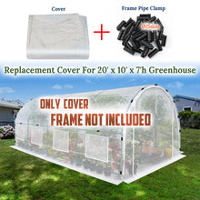 Load image into Gallery viewer, Greenhouse Replacement Cover Larger Walk in Outdoor Plant Gardening Greenhouse  (20' X 10' X 7')