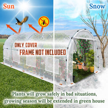 Load image into Gallery viewer, Greenhouse 3Pcs Cover Replacement Larger Walk in Outdoor Plant Garden