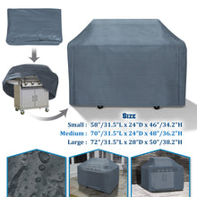 Load image into Gallery viewer, PE Waterproof Cart Outdoor Patio Gas Grill BBQ Protector Cover