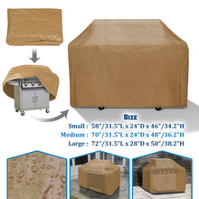 Load image into Gallery viewer, PE Waterproof Cart Outdoor Patio Gas Grill BBQ Protector Cover