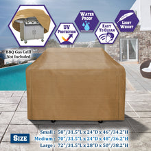 Load image into Gallery viewer, PE Waterproof Cart Outdoor Patio Gas Grill BBQ Protector Cover