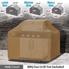 Load image into Gallery viewer, PE Waterproof Cart Outdoor Patio Gas Grill BBQ Protector Cover