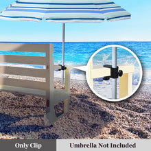 Load image into Gallery viewer, Metal Clamp Holder Clip Beach Fishing Umbrella Mount Chair Clamp <= 1.1" Pole