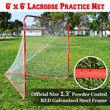 Load image into Gallery viewer, NEW 6' x 6' x 7' Portable Lacrosse Sport Net with quickly Set Up