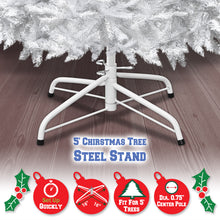 Load image into Gallery viewer, Multi-size White Metal Stand Steel Base for Artificial Christmas Tree Sturdy