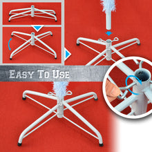 Load image into Gallery viewer, Multi-size White Metal Stand Steel Base for Artificial Christmas Tree Sturdy