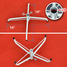 Load image into Gallery viewer, Multi-size White Metal Stand Steel Base for Artificial Christmas Tree Sturdy